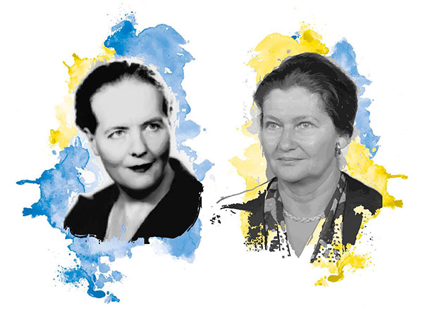 Illustration de l'exposition - "Louise Weiss et Simone Veil : destins croisés"